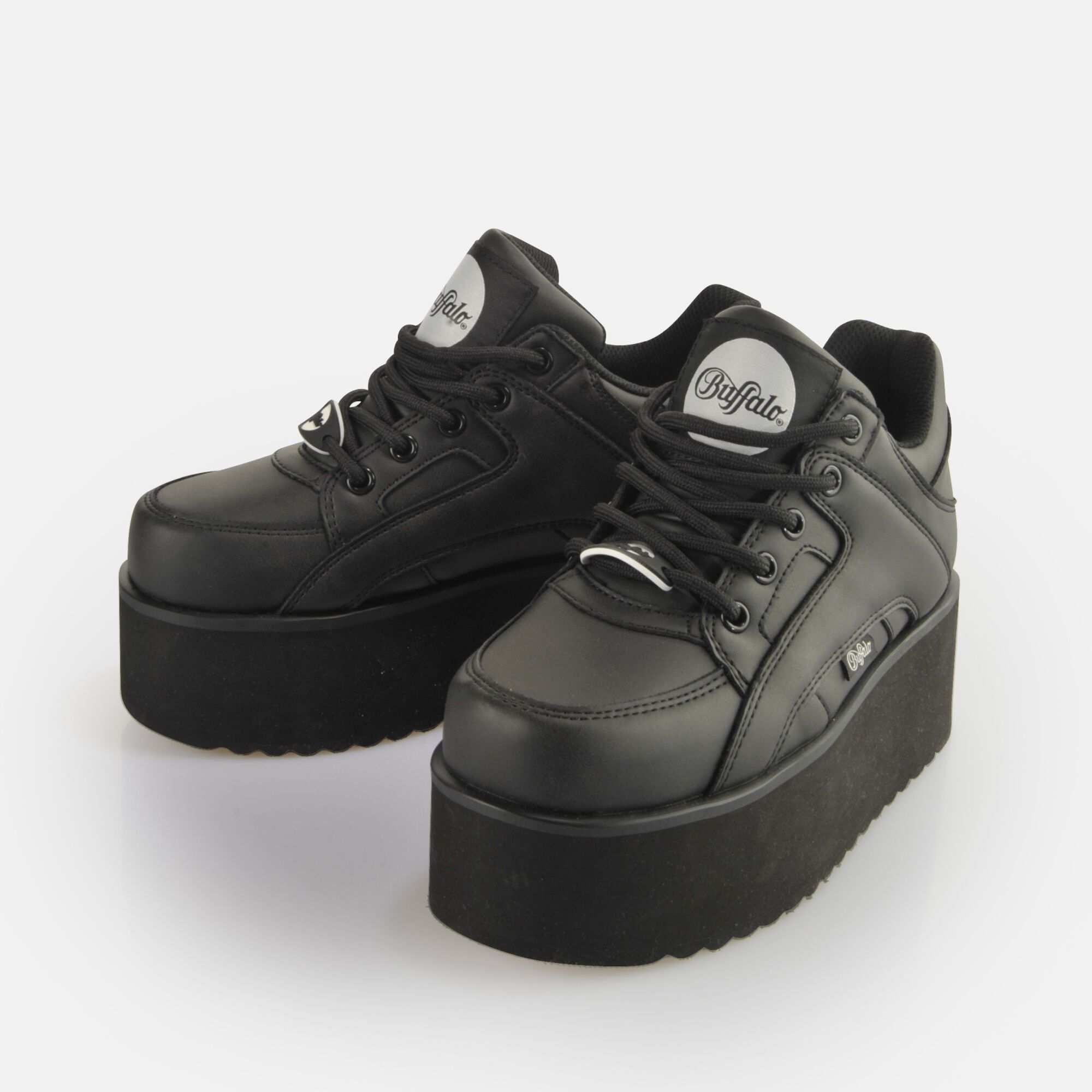 Zapatillas de Mujer BUFFALO Vegan Piel Negro 40 Worten.es