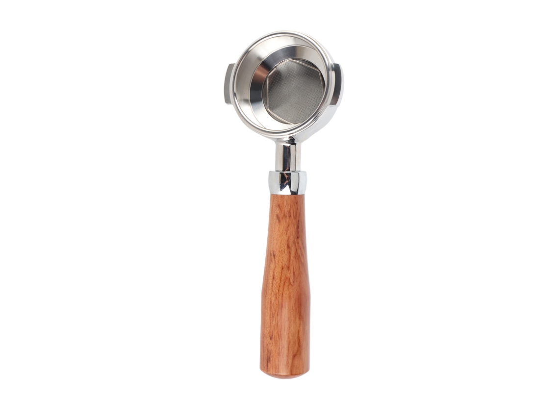 Portafiltro De Acero Inoxidable De 58 Mm Con Mango De Madera Para Café, Té Y Accesorios Para Café.
