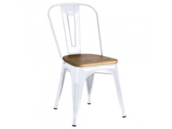 DUDECOR Silla Leeds De Madera Natural Blanco