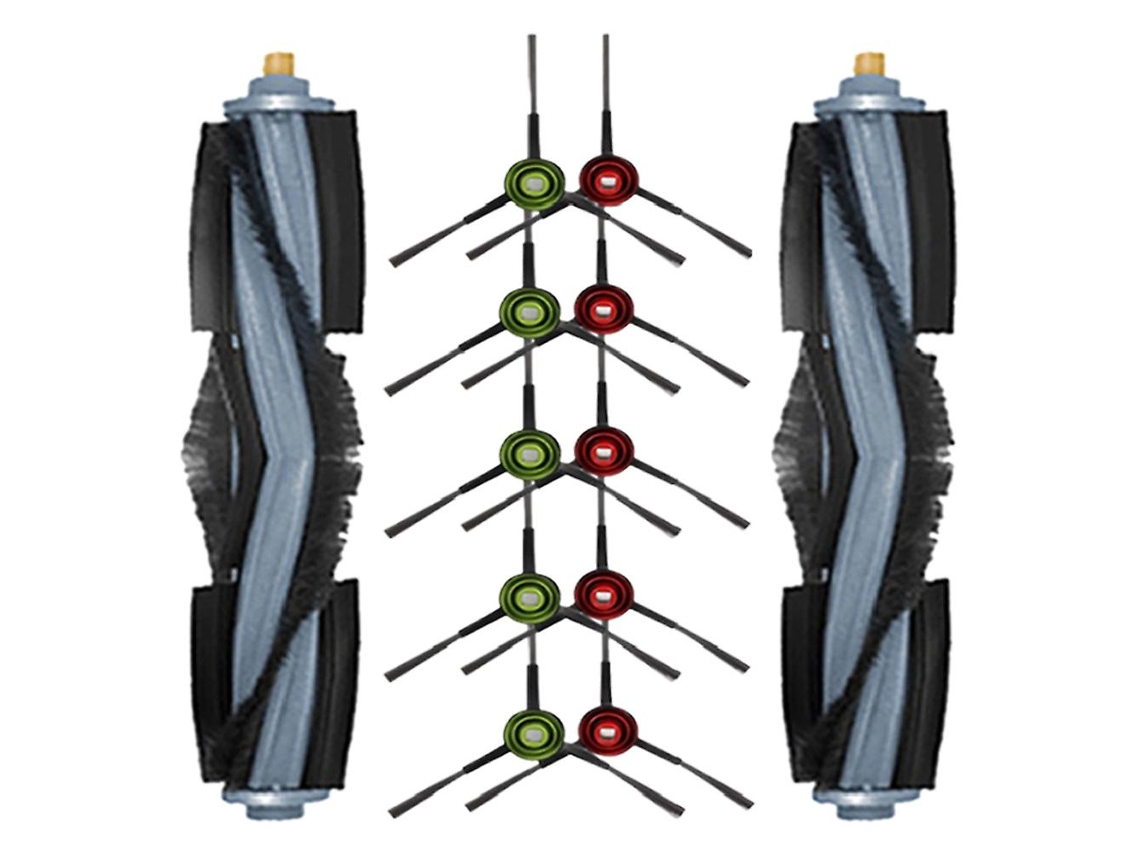 12 peças para escovas laterais principais laváveis ecovacs deebot t10