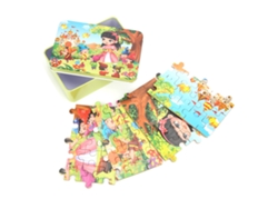 60 Piezas Rompecabezas Con Patrones Cartoonescos Coloridos Y Bonitos Juguete Educativo Para Niños Regalo