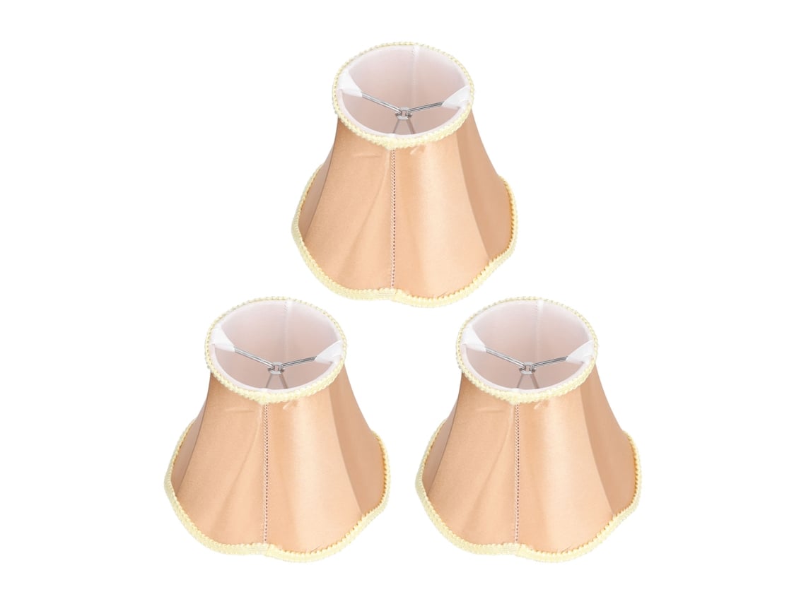 2026-3pcs Abat-jour De Tissu Moderne E14 Clip-on Pour Lampe De Mur, Chandelier À Bougies Et Lampe De Table