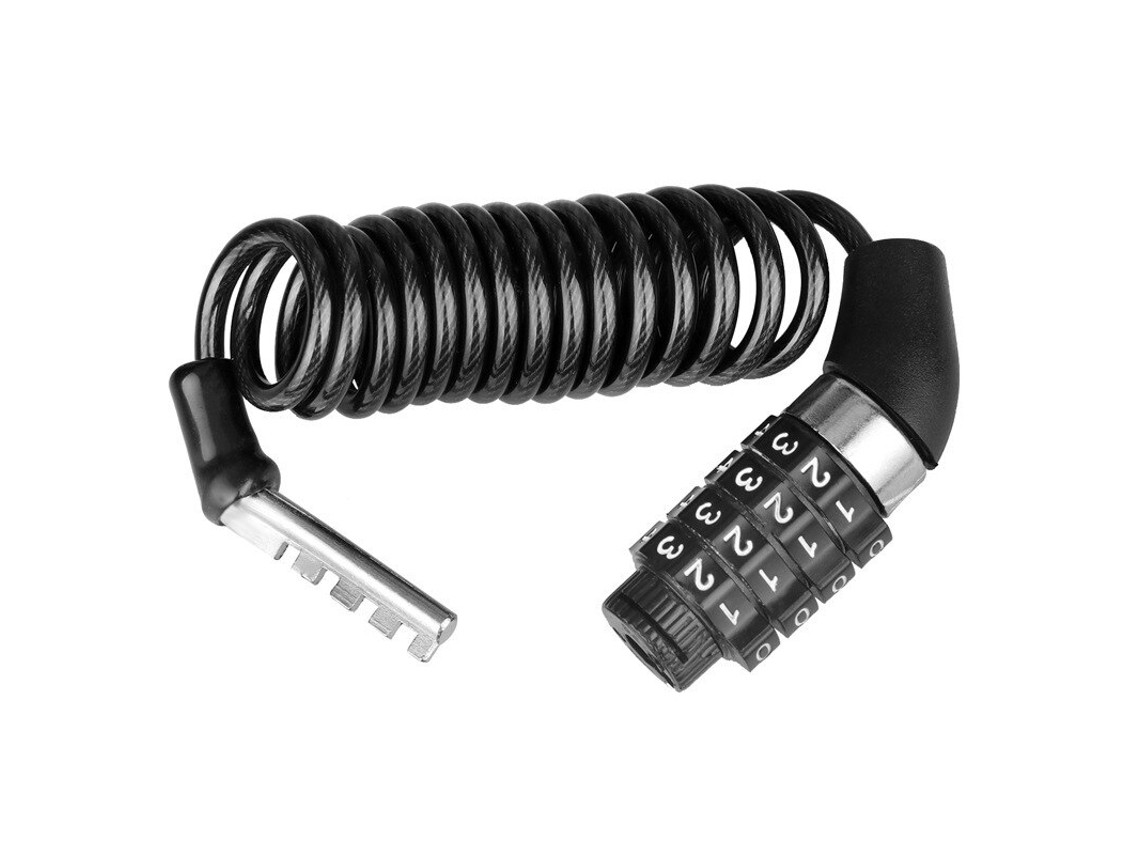 Candado Para Bicicleta / Candado Con Código De 4 Dígitos Black