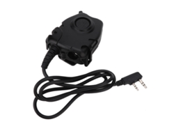 Adaptador De Auriculares Ptt Para Radio Walkie-talkie Kenwood Baofeng Retevis Con Cable Para Auriculares.