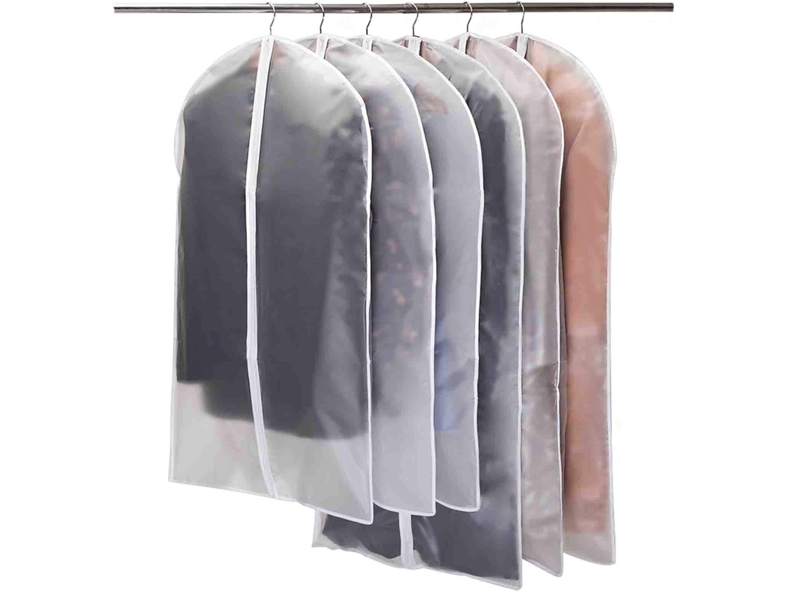Protección de ropa, a prueba de polvo, polillas y humedad, semitransparente