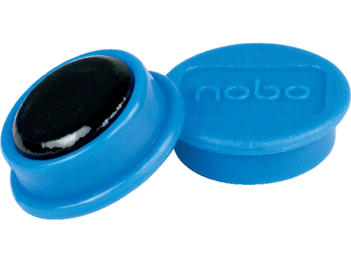Pack 10 Imanes NOBO 13 mm (Azul)