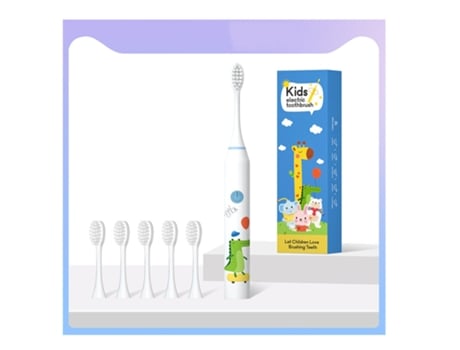 Cepillo de dientes eléctrico XM Sonic con temporizador inteligente y cerdas suaves para niños de 3 a 12 años