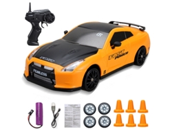 Coche de derrape RC 2.4G 4x4 Ae86 GTR, modelo de carreras, coche de control remoto para niños, regalo de Navidad. Aeuzwr