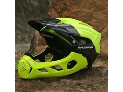 Casco de ciclismo profesional MDUG, talla pequeña, negro y verde.
