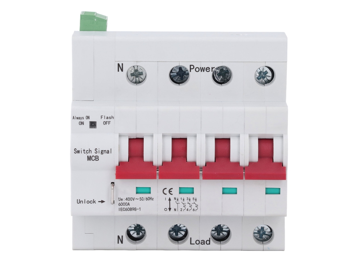 Disyuntor Inteligente Pequeño De 4 Polos, 400 V, 50/60 Hz, En Miniatura, Para Pc, Para Uso Doméstico Y En Exteriores.