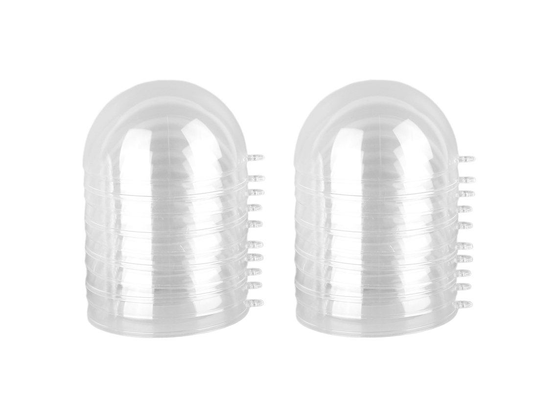 Bolas navideñas de plástico transparente para decoración DIY, 9,9 cm (3,9 pulgadas)