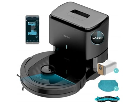 CECOTEC Robot Aspirador Conga 7490 Ultimate Home X-Treme X Titanium, 3000 Pa. 120 min autonomía, Navegación láser y Base de autovaciado, Limpieza 4...