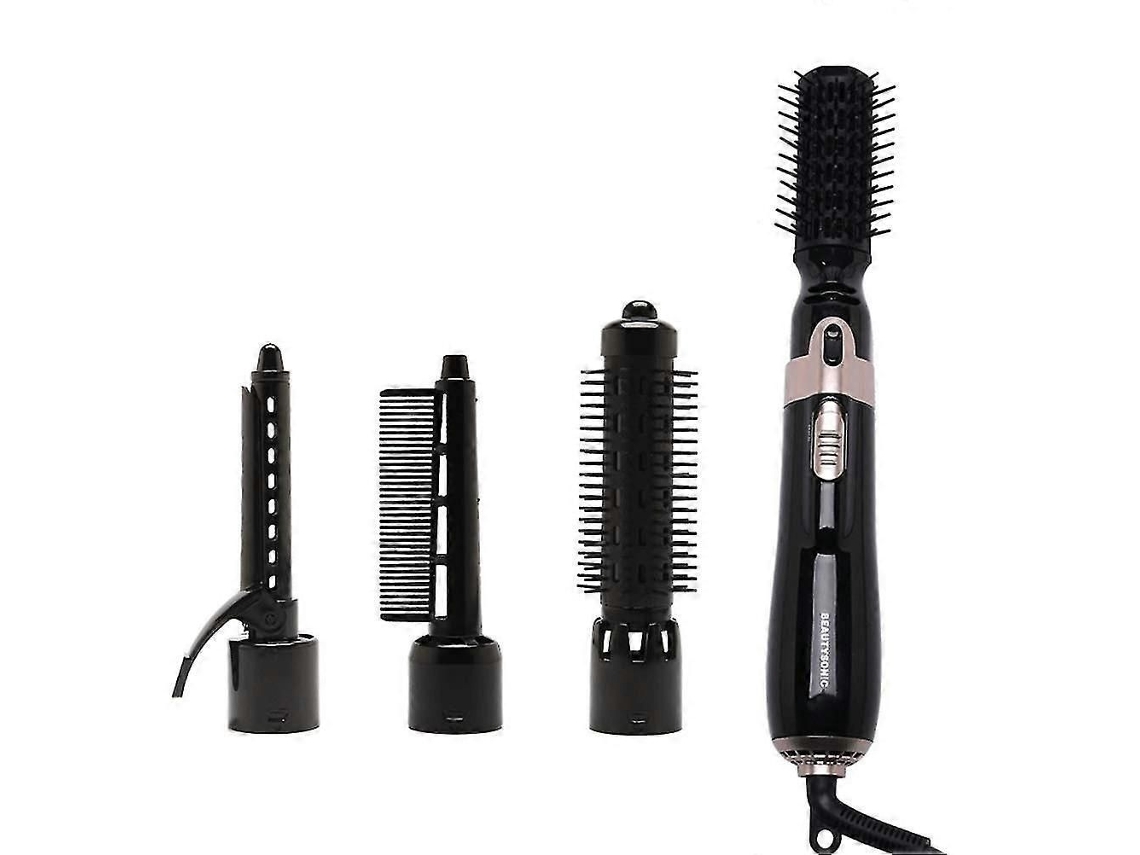Cepillo de aire caliente 4 en 1 con 3 cabezales, secador de pelo combinado con cepillo para peinar y dar volumen. TAISHENGDA