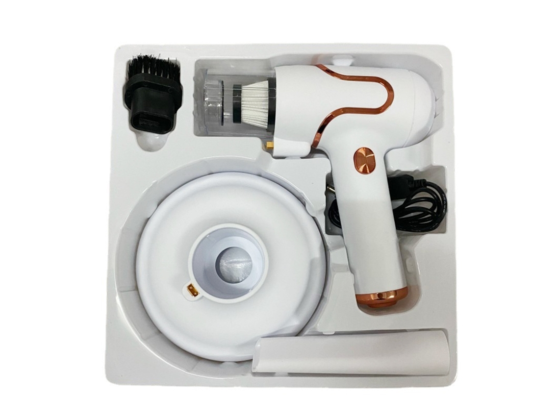 Aspiradora Portátil Inalámbrica, Ligera, Manual, Para Colchón, Coche, Hogar, Blanca.