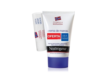 Crema de Manos NEUTROGENA Fórmula Norueguesa Concentrado + Stick Labial