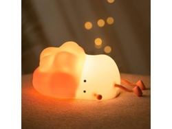 Bonita Luz Nocturna Para Niños, Lámpara De Silicona Recargable Y Ajustable, Regalo Para Bebés.