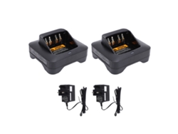 Carregador Rápido Para Rádio Apx1000 Apx3000 Apx4000 Xpr3300 Com Indicador Led E Prevenção De Sobrecarregamento 220-240v Plugue Uk 2 Unidades
