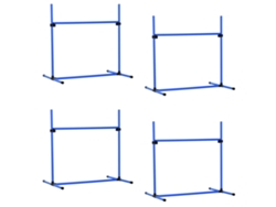Conjunto De Agilidad, 4 Piezas, Ajustable, Plástico Azul, 99x65x94cm