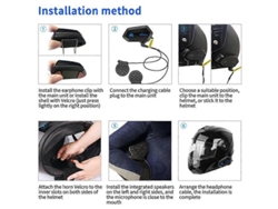 Auriculares Bluetooth 5.0 Para Casco De Motocicleta M01
