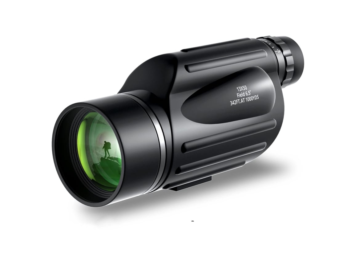 Telescopio monocular con zoom de alta potencia, lente FMC con prisma Bak4 y mango con adaptador para teléfono inteligente para observación de aves.