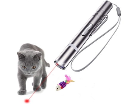 Juguetes para gatos para interiores, juguetes para gatitos y gatos, puntero para juegos interactivos, proyección LED con linterna para gatos, jugue...