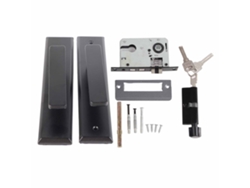 Juego De Cerradura Y Manija De Aluminio Silenciosas Para Puerta De Dormitorio Residencial.
