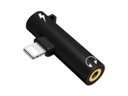 Adaptador Divisor De Audio 2 En 1 Con Cargador Lightning Para Iphone Con Entrada Auxiliar De 3,5 Mm