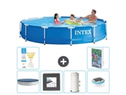 Intex Piscina Com Estrutura Redonda - 366x76 Cm - 7-peças S138