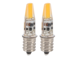 2026 2 unidades Bombilla LED tipo vela E12 2w 12v Luz cálida Ahorro de energía para lámparas de araña