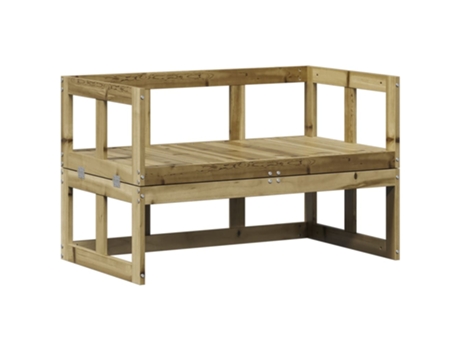 Banco sofá de jardín extensible VIDAXL madera de pino impregnada