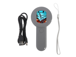 Microscopio Digital Portátil De 100 Aumentos Con Pantalla Lcd De 2 Pulgadas Y 8 Led. Lupa Para Joyería, Monedas Y Tricomas.