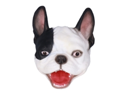 Ats-títere De Mano Perro Realista Lindo Juguete Regalo De Cumpleaños Para Cuentos (negro Blanco)