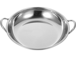 Plancha de acero inoxidable antiadherente para asar albóndigas, Wok de acero antiadherente para guisos Gokoco