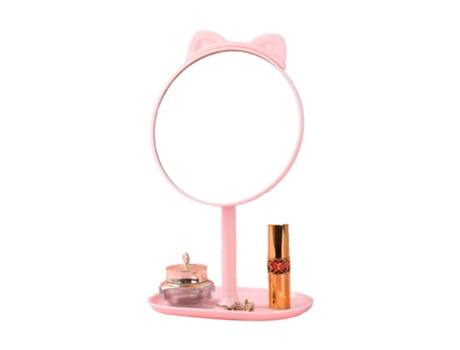 Espejo De Escritorio De Maquillaje Con Luces Led Espejo De Mesa Lateral Con Mango ZMDECQNA