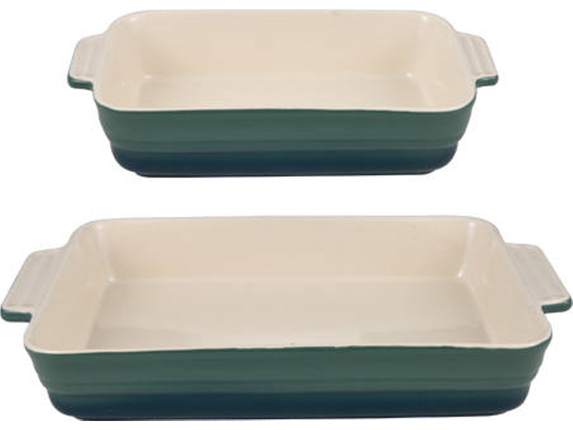 Juego de 2 Moldes Rectangulares Para Horno BERGNER Green Excalibur