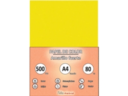 A4 80Gr Papel Amarillo Amarillo 500 Hojas