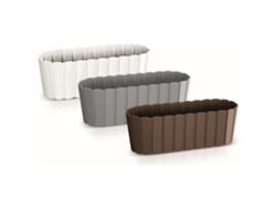 Maceta PROSPERPLAST Boardee Case (Blanco - 38.3 x 14.4 x 13 cm)