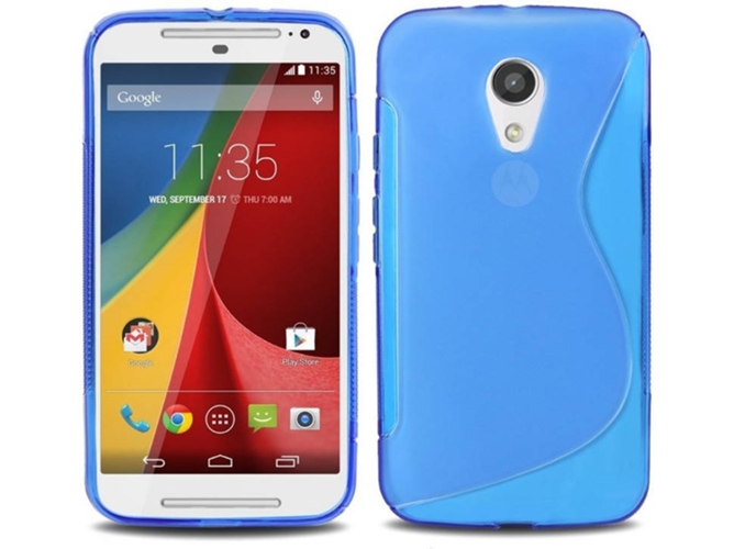 Carcasa Motorola Moto G2 LAPINETTE SL-MOTO-G-2-BLEU Azul