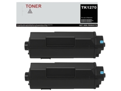 Tk1270 Pack de 2 Tóner Negro Compatible con Kyocera 1t0c140nl0 Genérico
