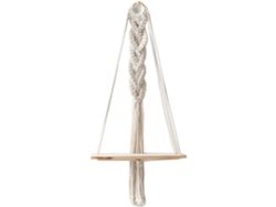 VVJIJILLY Prateleira Boho Em Macramé E Madeira, Pendurada, Decorativa E Artesanal, Estilo Nórdico