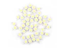 Yncm2026-50pcs Chips De Leds Smd De 1w Bombillas Perlas Para Focos De Hogar Proyectores Luz Blanca Fría