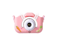 Siurn Cámara Infantil Doble Cámara Conejo Zanahoria Rosa-hd