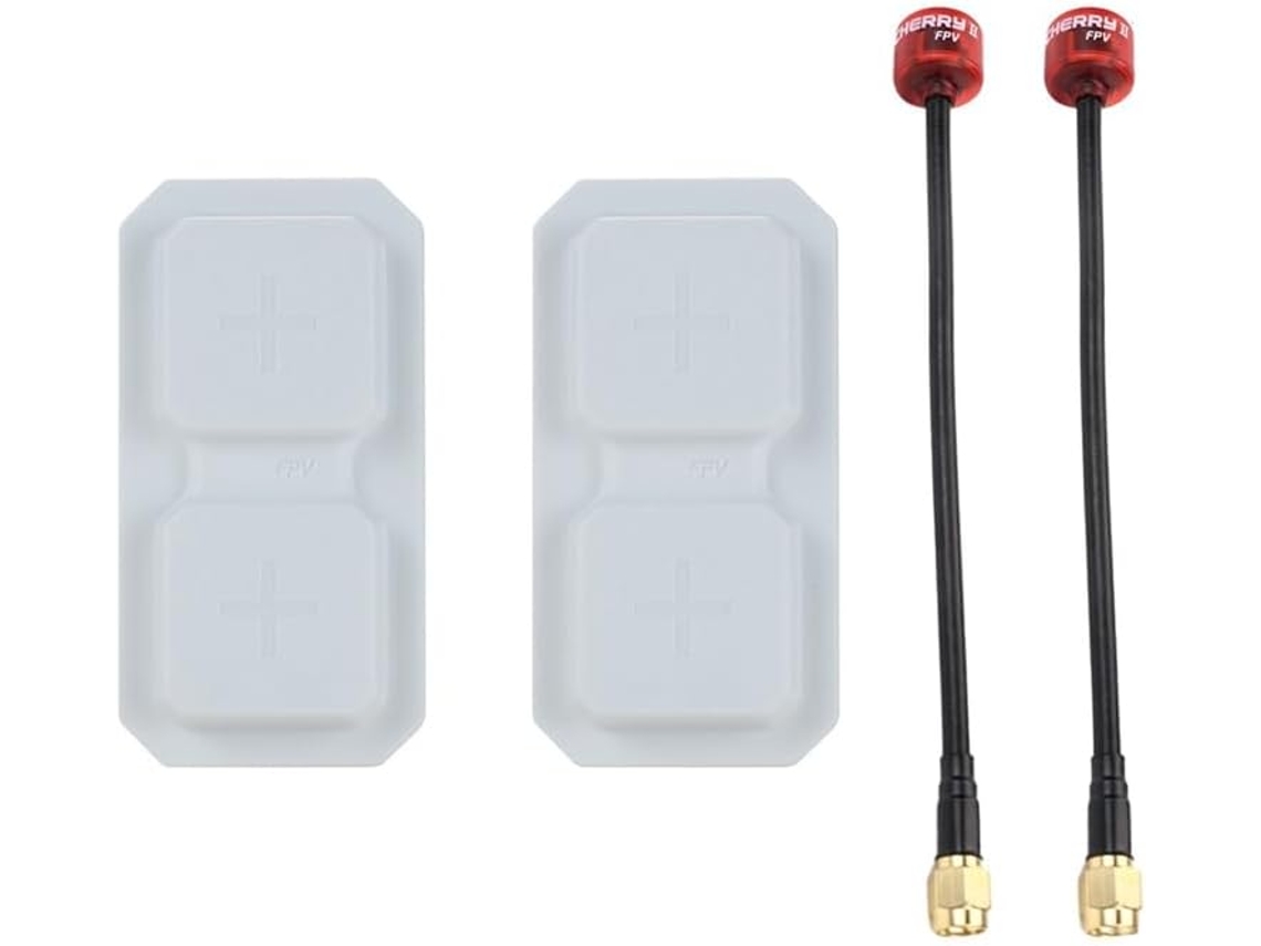 2 Piezas Range Plus 2x 5.8g Antena Direccional De Doble Unidad + Cherry 2nd Gen Lhcp Sma 11dbi Para