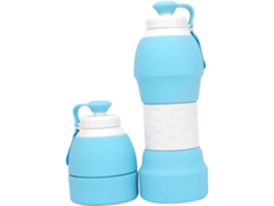 Garrafa De Água Dobrável, À Prova De Vazamentos E Reutilizável Em Silicone, Ideal Para Esportes E Viagens.