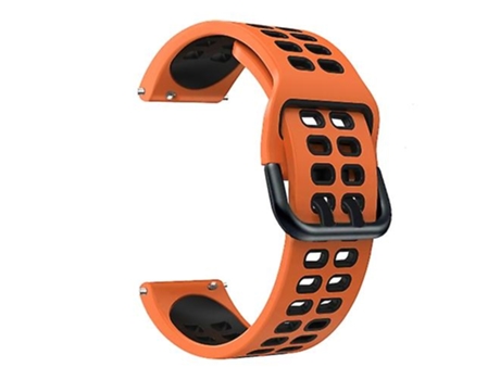 Correa para Garmin Forerunner 645 Music 20mm correa de reloj de silicona de colores mezclados naranja negro VENISYMLIS