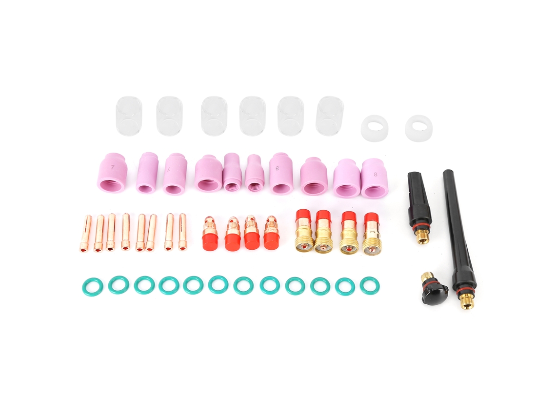 Kit De Accesorios Para Antorcha Tig De 49 Piezas: Boquillas Cerámicas Para Wp17, 18, 26 Y 150-250a.