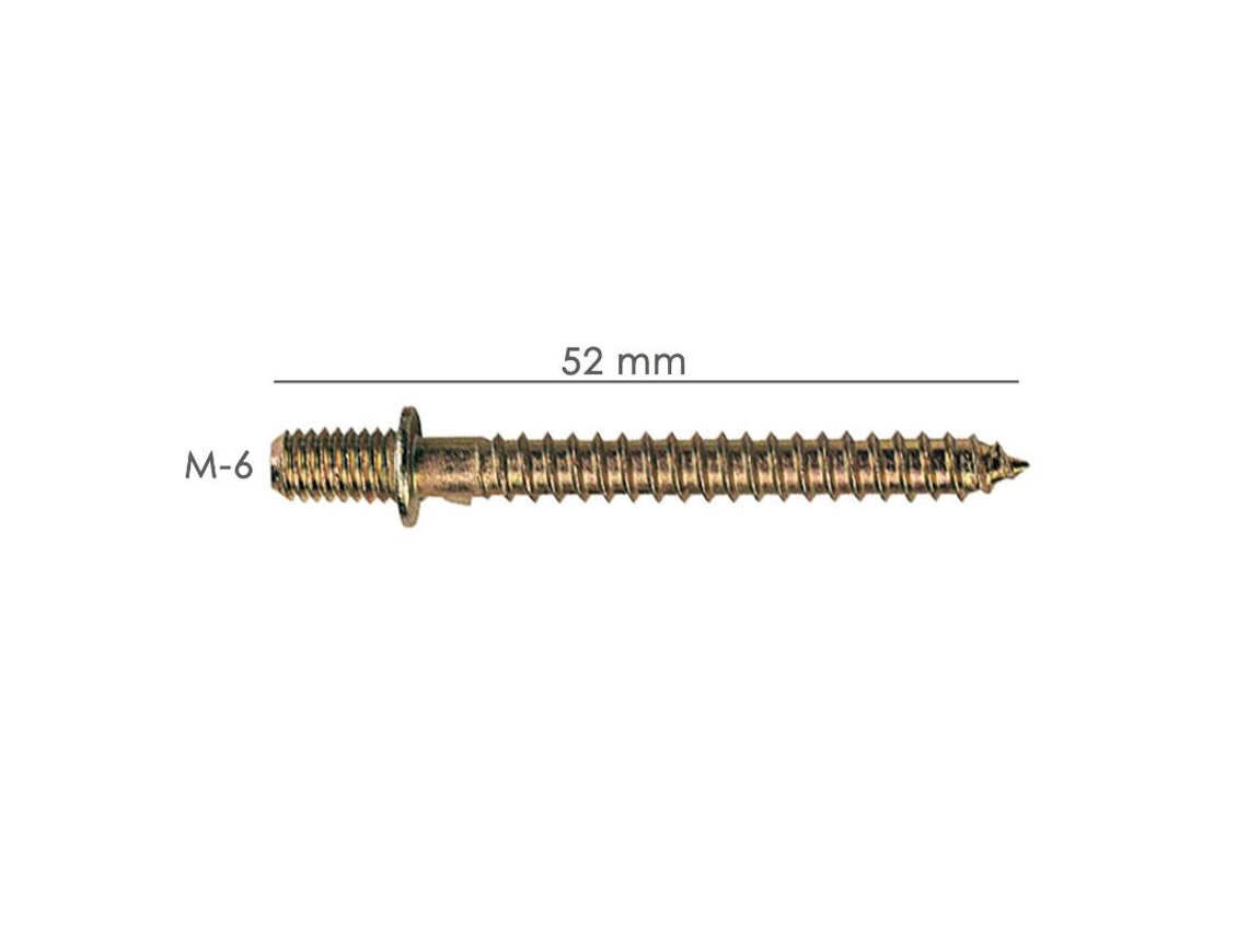 Esparrago para soporte madera 35-28 ø mm.  (caja 25 unidades)