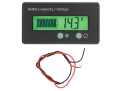 Voltímetro Lcd Indicador De Capacidad De Batería Dc10-100v Con Retroiluminación Verde Para Vehículos Eléctricos Y Dispositivos Móviles.