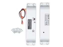 Fechador eléctrico Firstx con sistema de seguridad NC y retardo de tiempo, 12 V CC/24 V, para puertas de madera y vidrio.