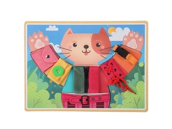 2026-tablero De Rompecabezas De Vestir Gatito Para Niños: Juego Educativo De Aprendizaje Temprano Y Emparejamiento Básico